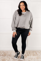 Beyond the Basics Pullover in Sleet Tops Ave Shops- Tilden Co.