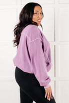 Beyond the Basics Pullover in Violet Tops Ave Shops- Tilden Co.