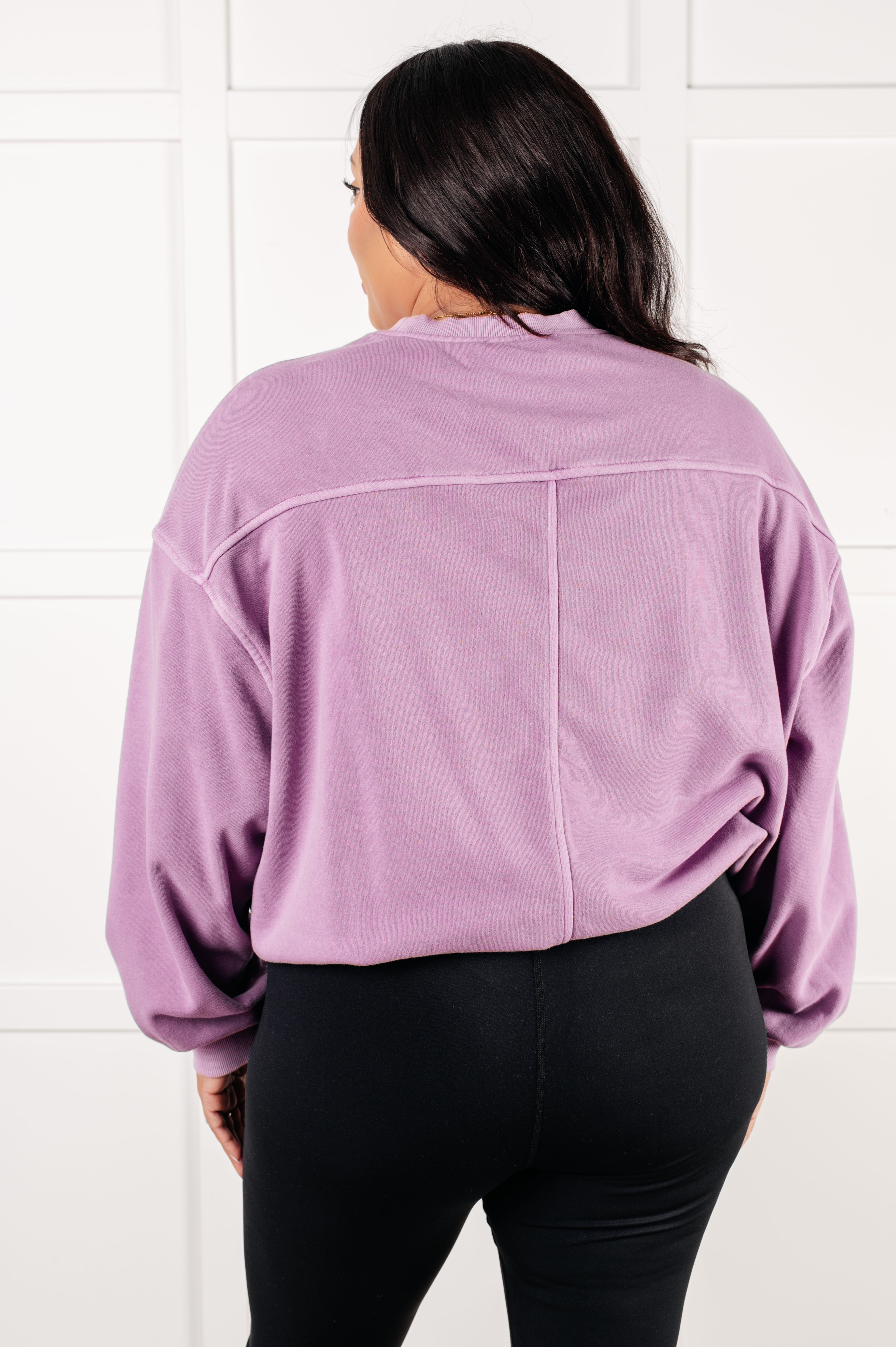 Beyond the Basics Pullover in Violet Tops Ave Shops- Tilden Co.