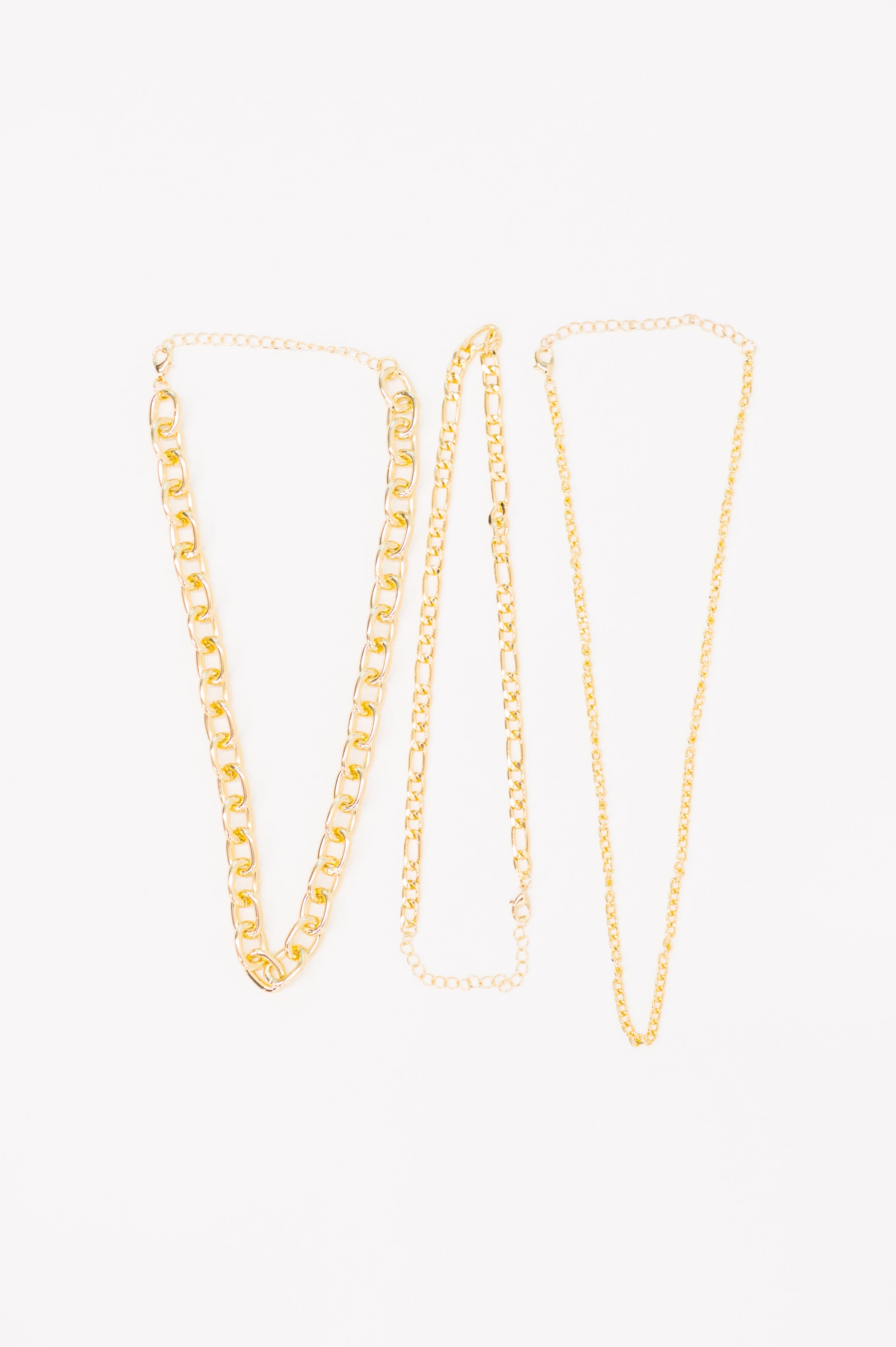 Big, Bold and Beautiful Layered Chunky Necklace in Gold Necklace Ave Shops- Tilden Co.