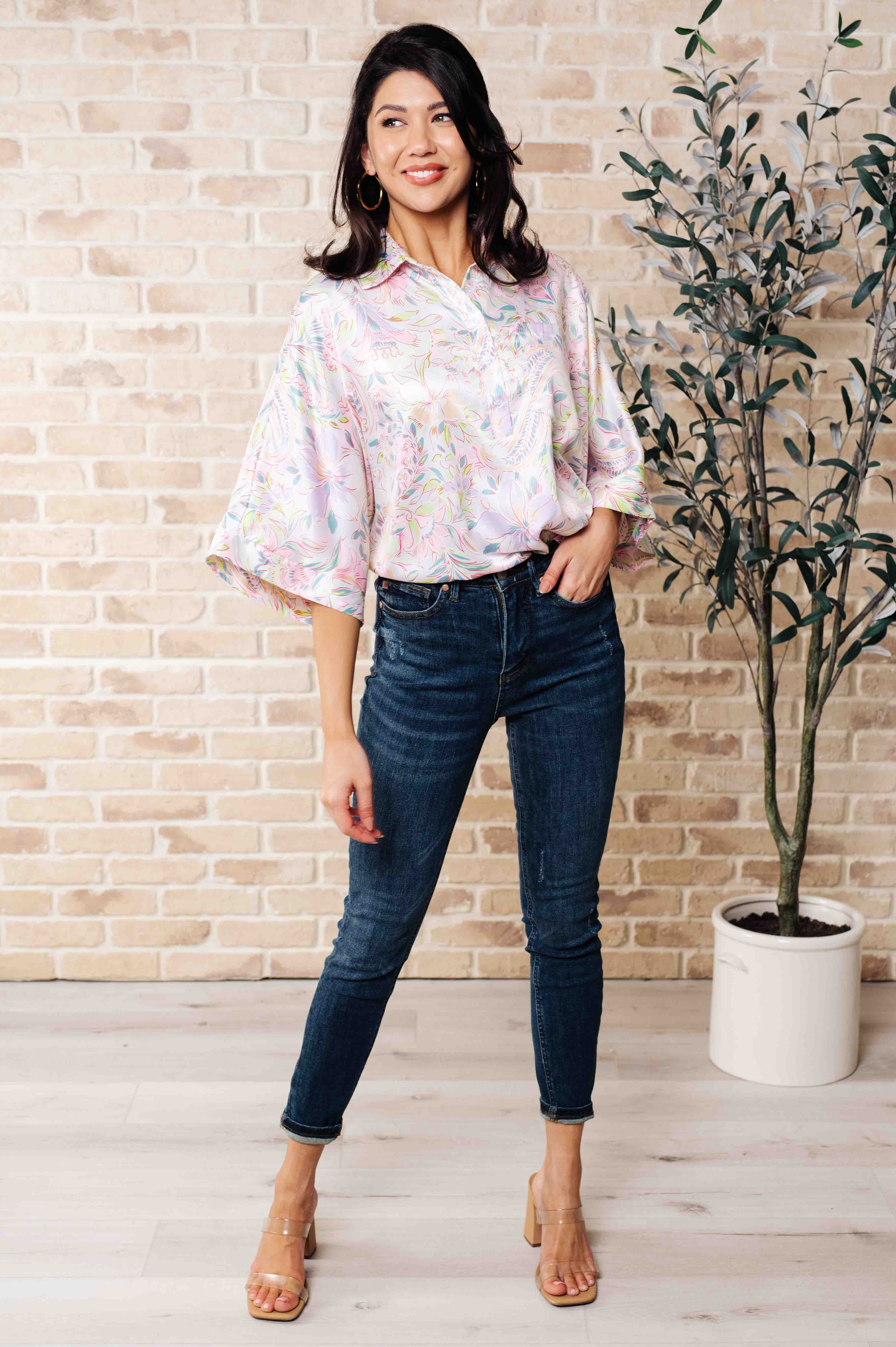 Blissful Botanicals Blouse Tops Ave Shops- Tilden Co.