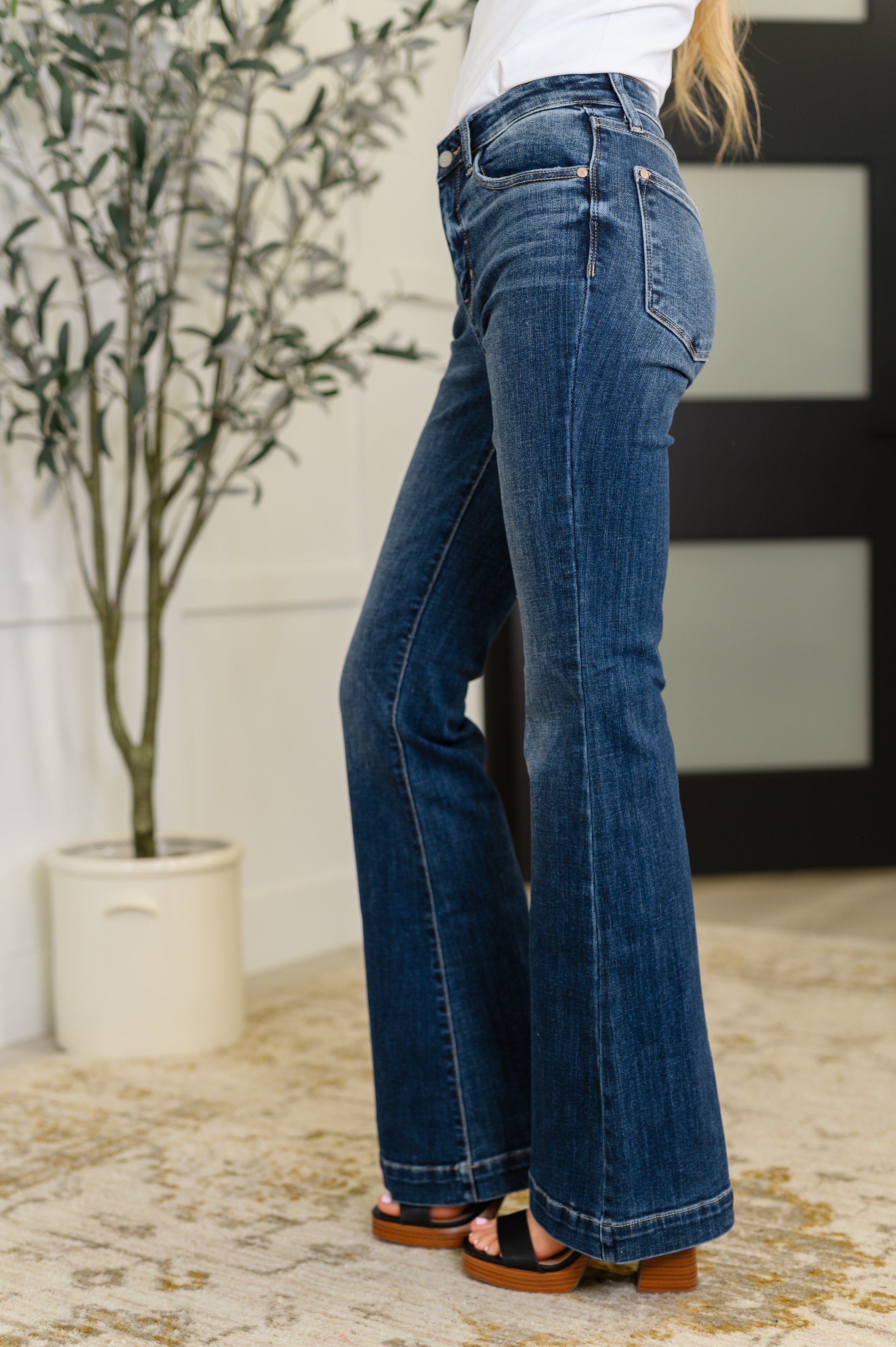 Bonnie High Waist Trouser Flare Womens Ave Shops- Tilden Co.