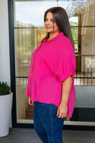 Bounding Beauty Button Down Blouse Womens Ave Shops- Tilden Co.