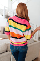 Bright Side Striped Sweater    Tops Ave Shops- Tilden Co.