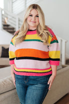 Bright Side Striped Sweater    Tops Ave Shops- Tilden Co.