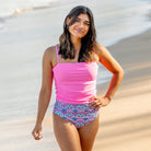 Ruched High Waist Bottoms Mango Blossom Floral / XXS Mango Blossom Floral XXS Swim Bottom Janela Bay- Tilden Co.