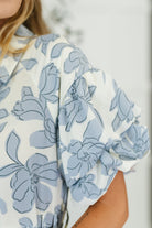 Budding Romance Collared Button-Down Dress Womens Ave Shops- Tilden Co.