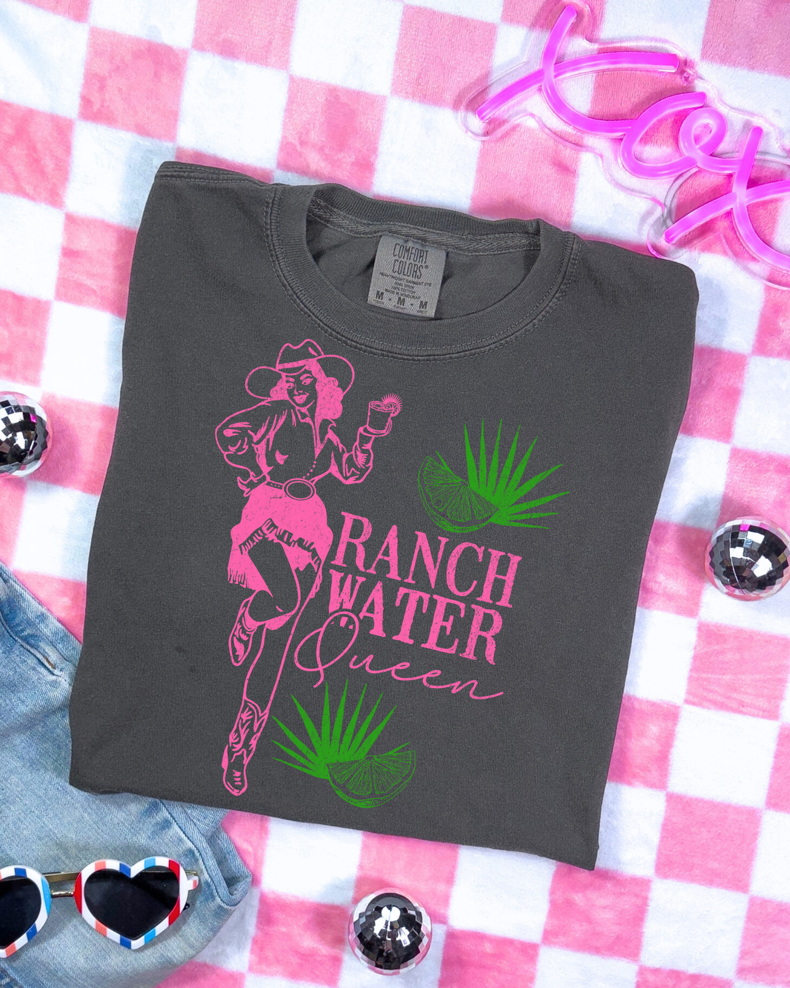 Ranch Water Queen Graphic Tee Womens Ave Shops- Tilden Co.