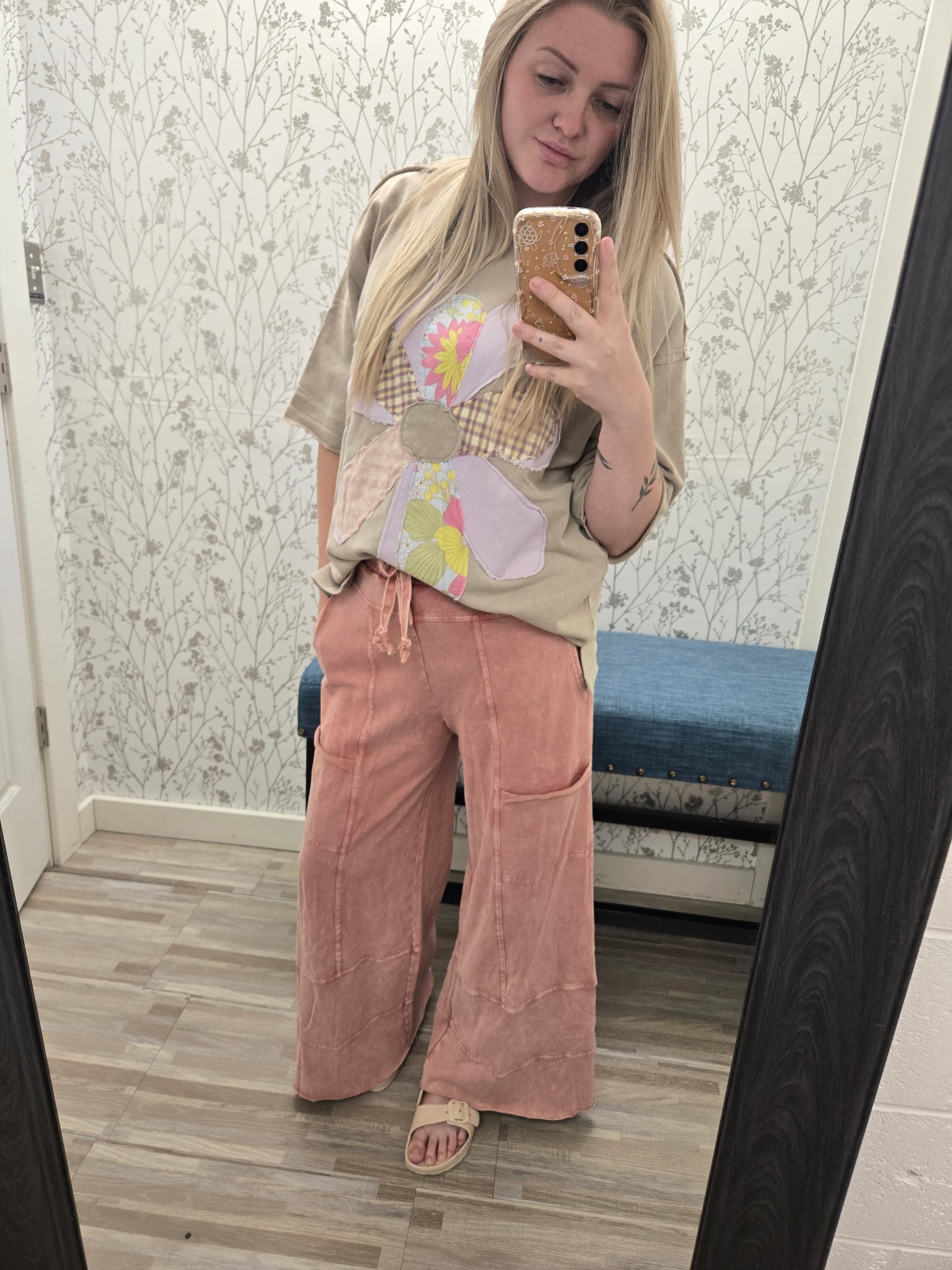 Mineral Washed Terry Knit Pants Casual Pants Easel- Tilden Co.