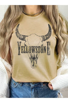 Yellowstone Cow Skull Graphic Tee    Graphic T-Shirt Rustee Clothing- Tilden Co.