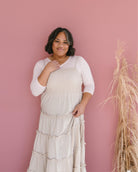 Crew Neck 3/4 Sleeve Halftee 3/4 HALFTEE Layering Fashions- Tilden Co.
