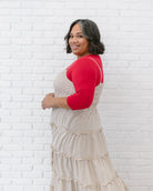 Crew Neck 3/4 Sleeve Halftee 3/4 HALFTEE Layering Fashions- Tilden Co.