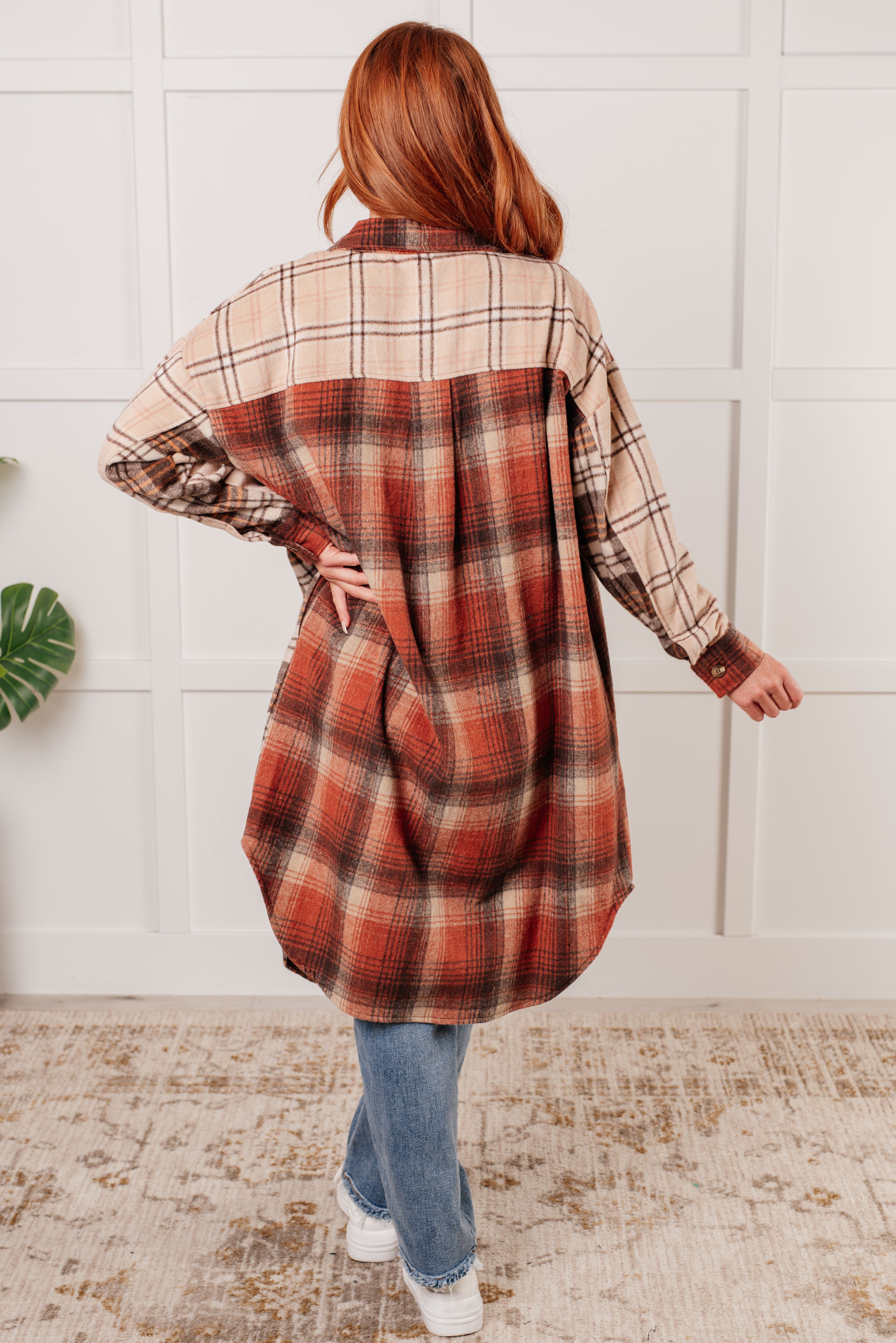 Cabin Fever Flannel Plaid Oversized Shacket Layers Ave Shops- Tilden Co.