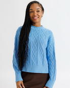 Cable Knit Crew Sweaters Downeast- Tilden Co.