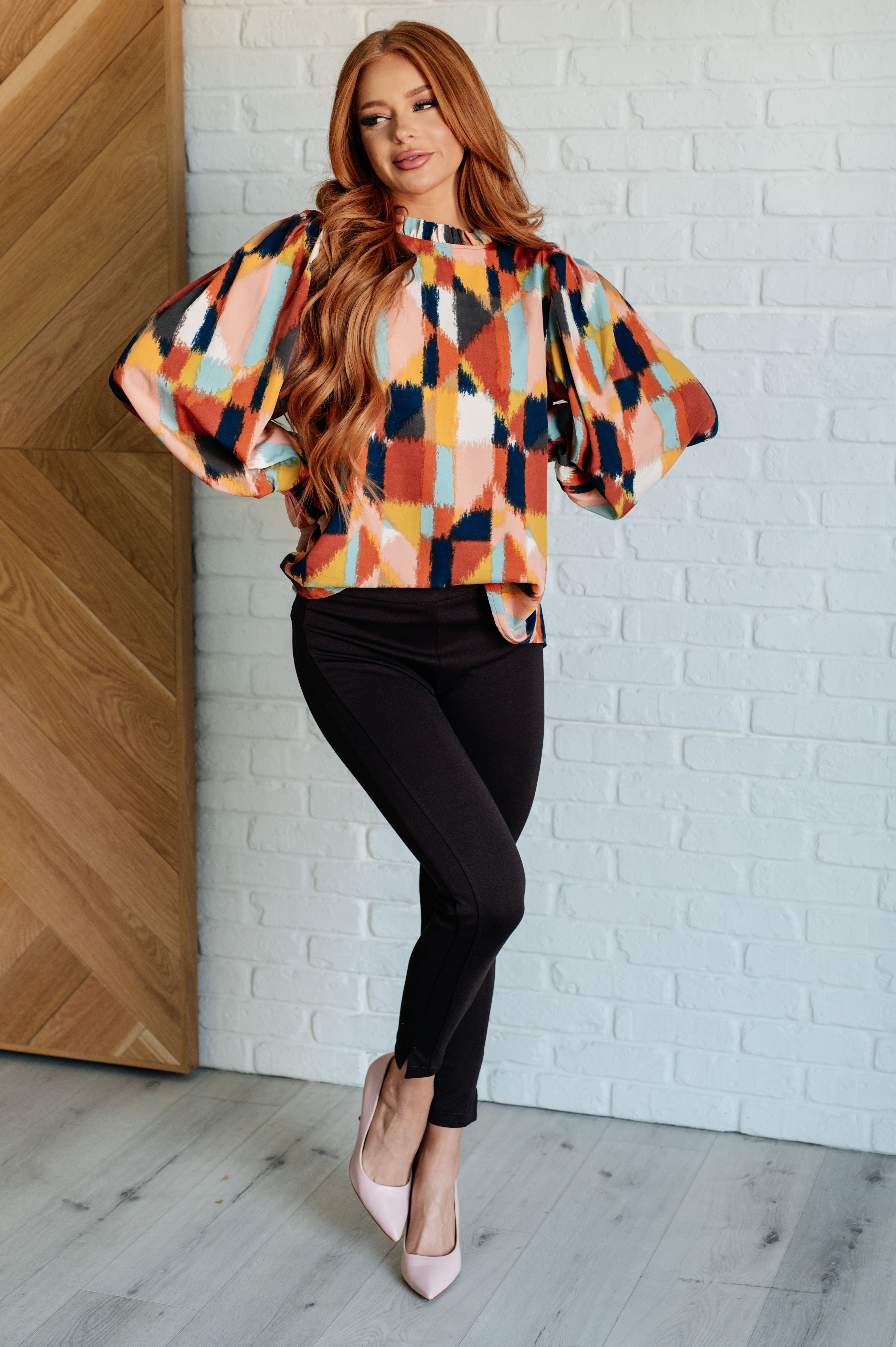 Call It What It Is Mod Print Blouse Blouses Ave Shops- Tilden Co.