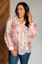 Call Me Back Sheer Floral Button Up Blouse    Blouses Ave Shops- Tilden Co.