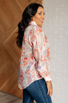 Call Me Back Sheer Floral Button Up Blouse    Blouses Ave Shops- Tilden Co.