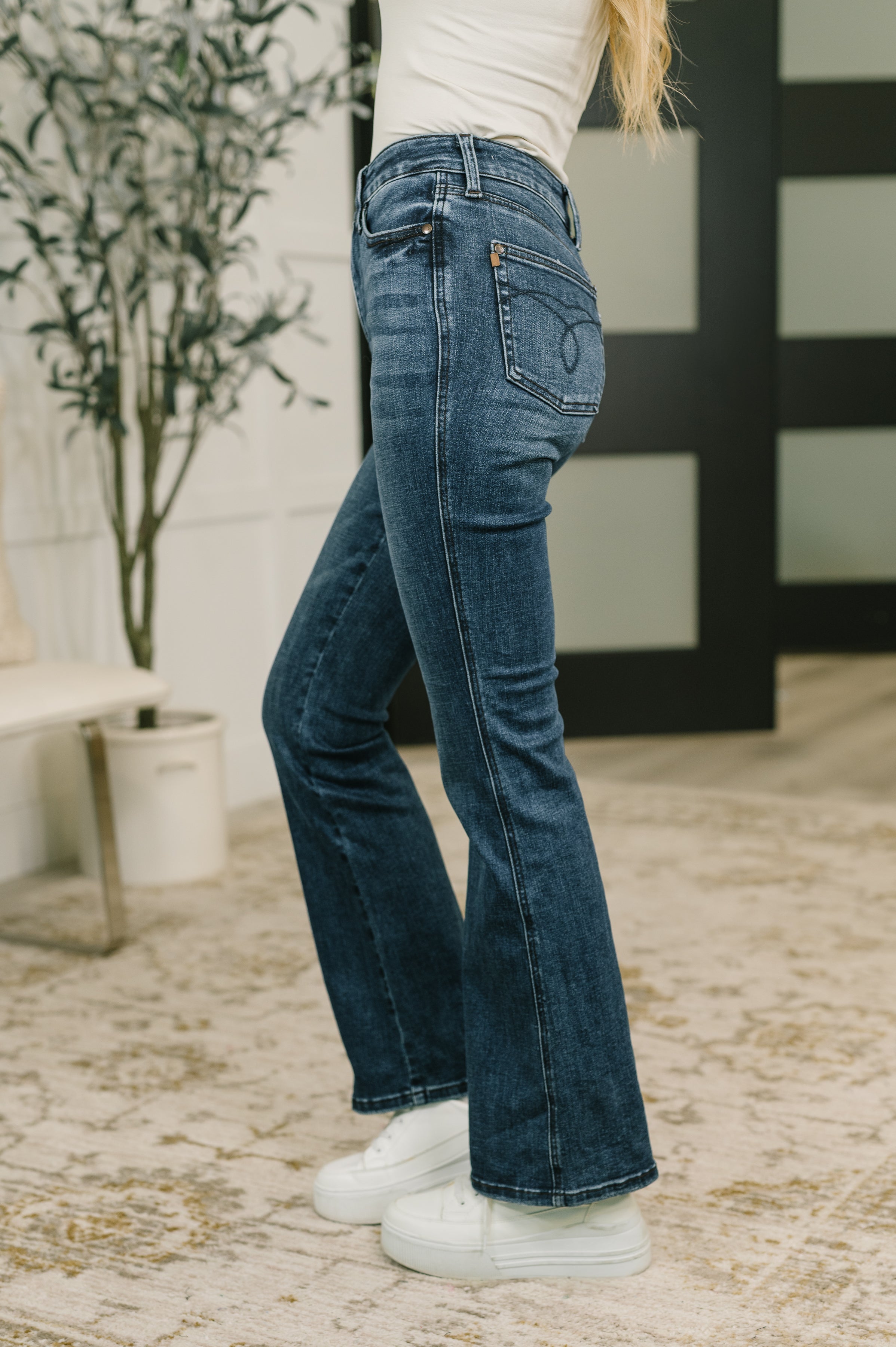 Camille High Waist Tummy Control Bootcut Jean Womens Ave Shops- Tilden Co.