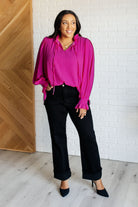 Candid Moment Ruffle Neckline Blouse    Blouses Ave Shops- Tilden Co.