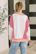 Candy Stripes & Chill Sweatshirt Womens Ave Shops- Tilden Co.