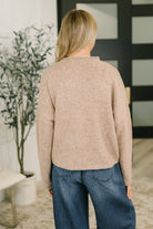 Careful Consideration Collared Button Down in Mocha Womens Ave Shops- Tilden Co.