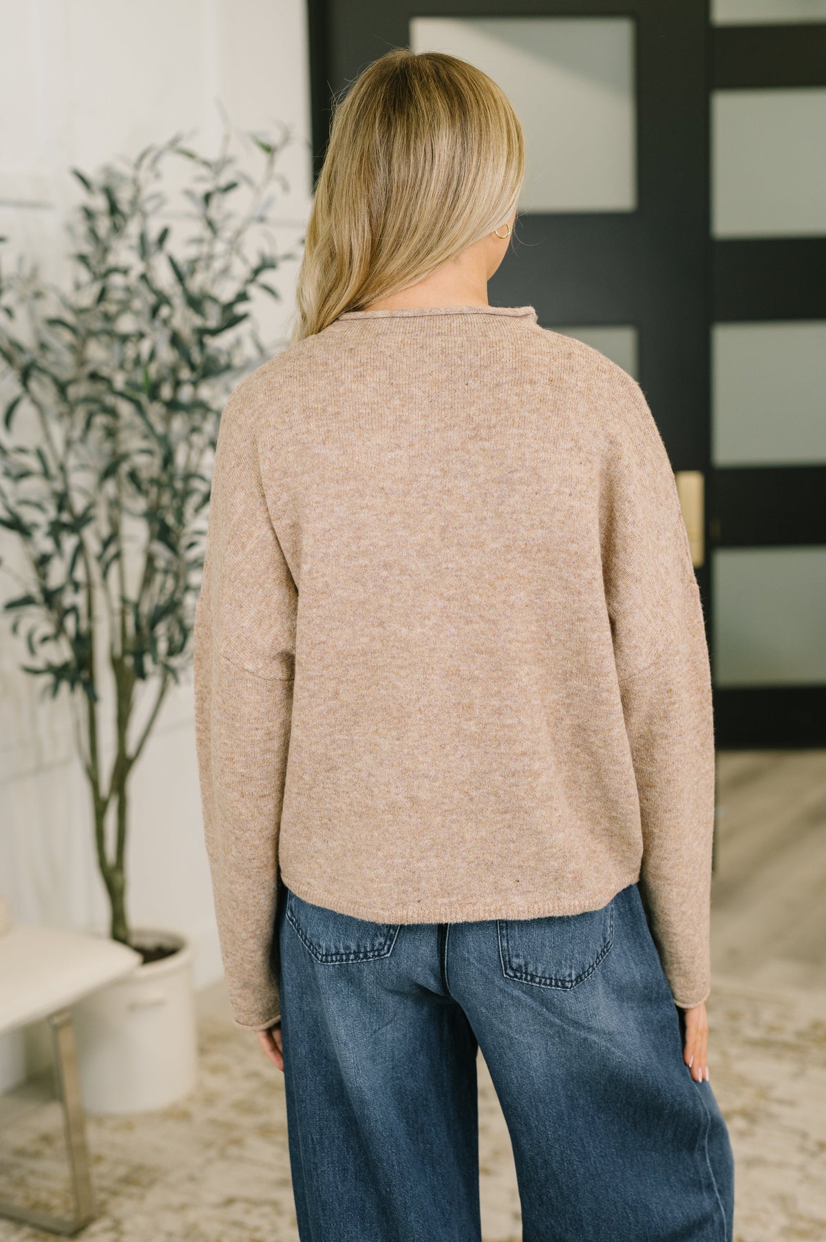 Careful Consideration Collared Button Down in Mocha Womens Ave Shops- Tilden Co.