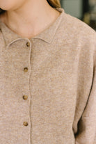 Careful Consideration Collared Button Down in Mocha Womens Ave Shops- Tilden Co.