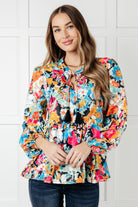 Carry Me Away Floral Peplum Blouse Blouses Ave Shops- Tilden Co.