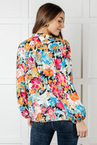 Carry Me Away Floral Peplum Blouse Blouses Ave Shops- Tilden Co.