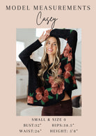 Falling Flowers Floral Sweater    Tops Ave Shops- Tilden Co.