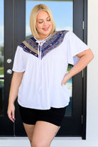 Casually Boho Keyhole Neckline Top Tops Ave Shops- Tilden Co.