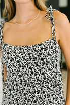 Certified Cutie Shoulder Tie Blouse in Black Womens Ave Shops- Tilden Co.