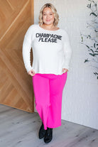 Champagne Please Lightweight Sweater Tops Ave Shops- Tilden Co.