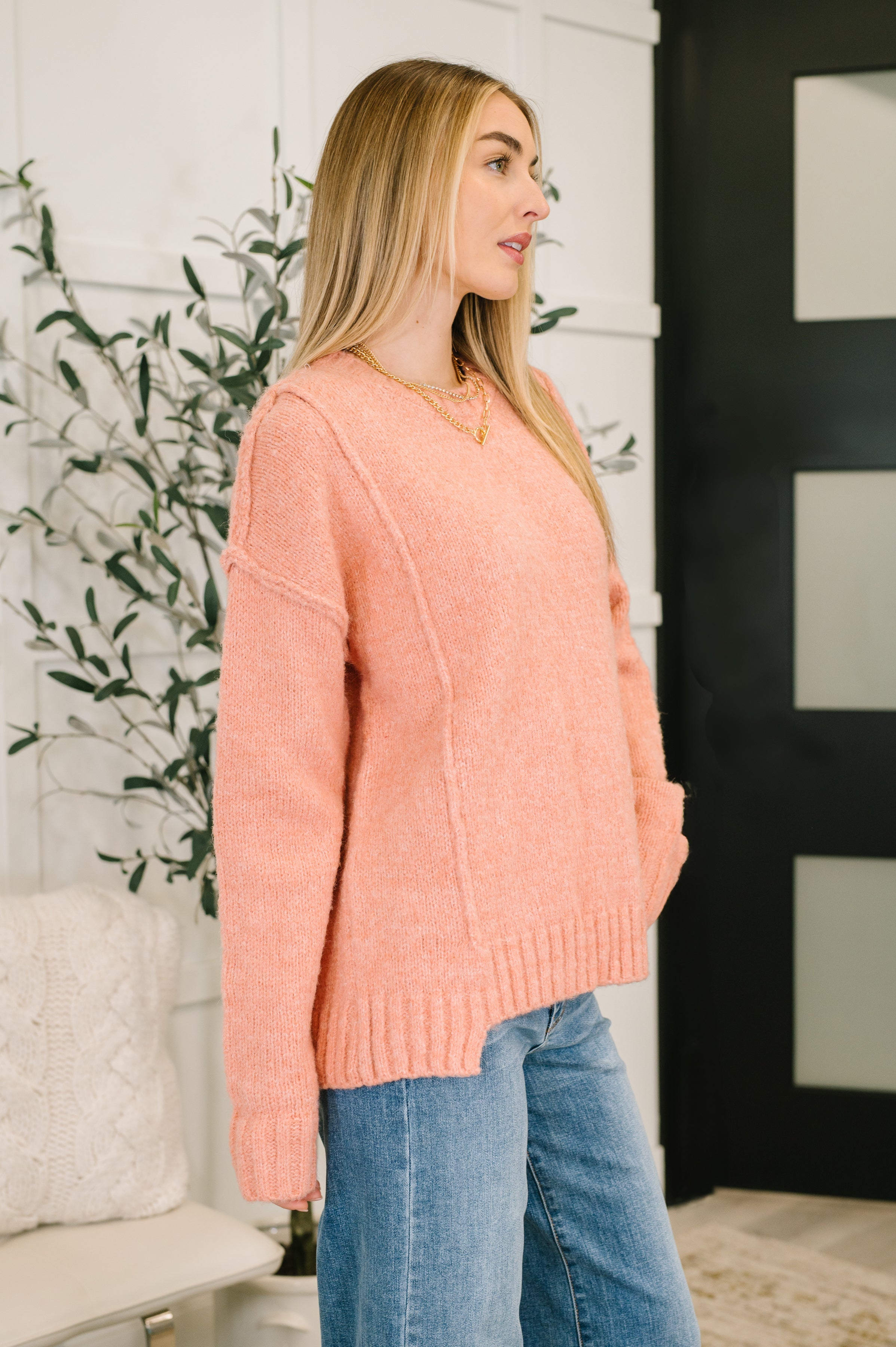 Changed for the Better Exposed Seam Pullover Womens Ave Shops- Tilden Co.