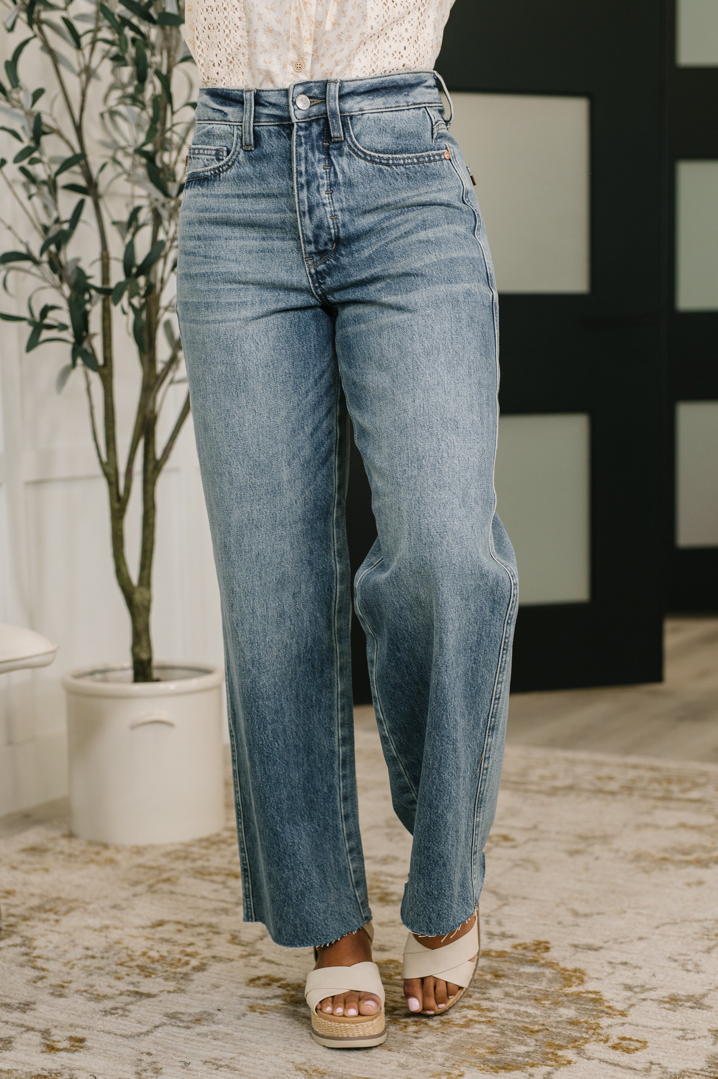 Ciera High Waist Rigid Magic Wihelmina Baggy Jeans Ave Shops- Tilden Co.