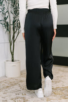 City Ease Wide Leg Bottoms in Black Womens Ave Shops- Tilden Co.