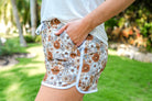 Floral Drawstring Everyday Shorts Shorts Jess Lea- Tilden Co.