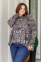 Clap for Yourself Long Sleeve Top in Animal Print    Tops Ave Shops- Tilden Co.