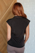 Classic Surplice Front Top in Chocolate    Tops Ave Shops- Tilden Co.