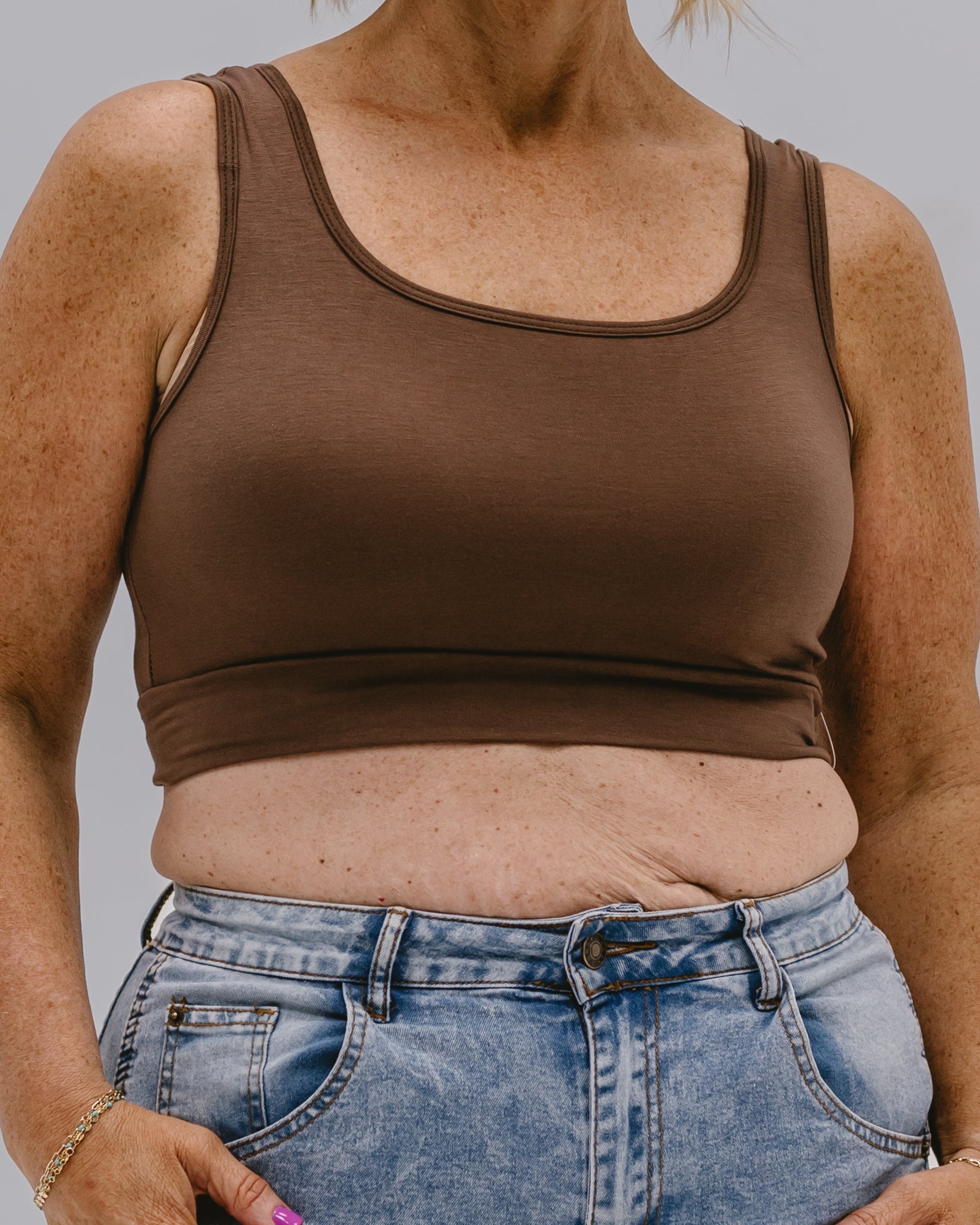 Classic Wide Strap Tank Halftee Tank HALFTEE Layering Fashions- Tilden Co.