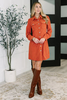Clever in Corduroy Shirt Dress Womens Ave Shops- Tilden Co.