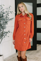 Clever in Corduroy Shirt Dress Womens Ave Shops- Tilden Co.