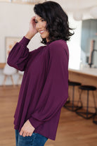 Closing Time Mock Neck Blouse    Tops Ave Shops- Tilden Co.