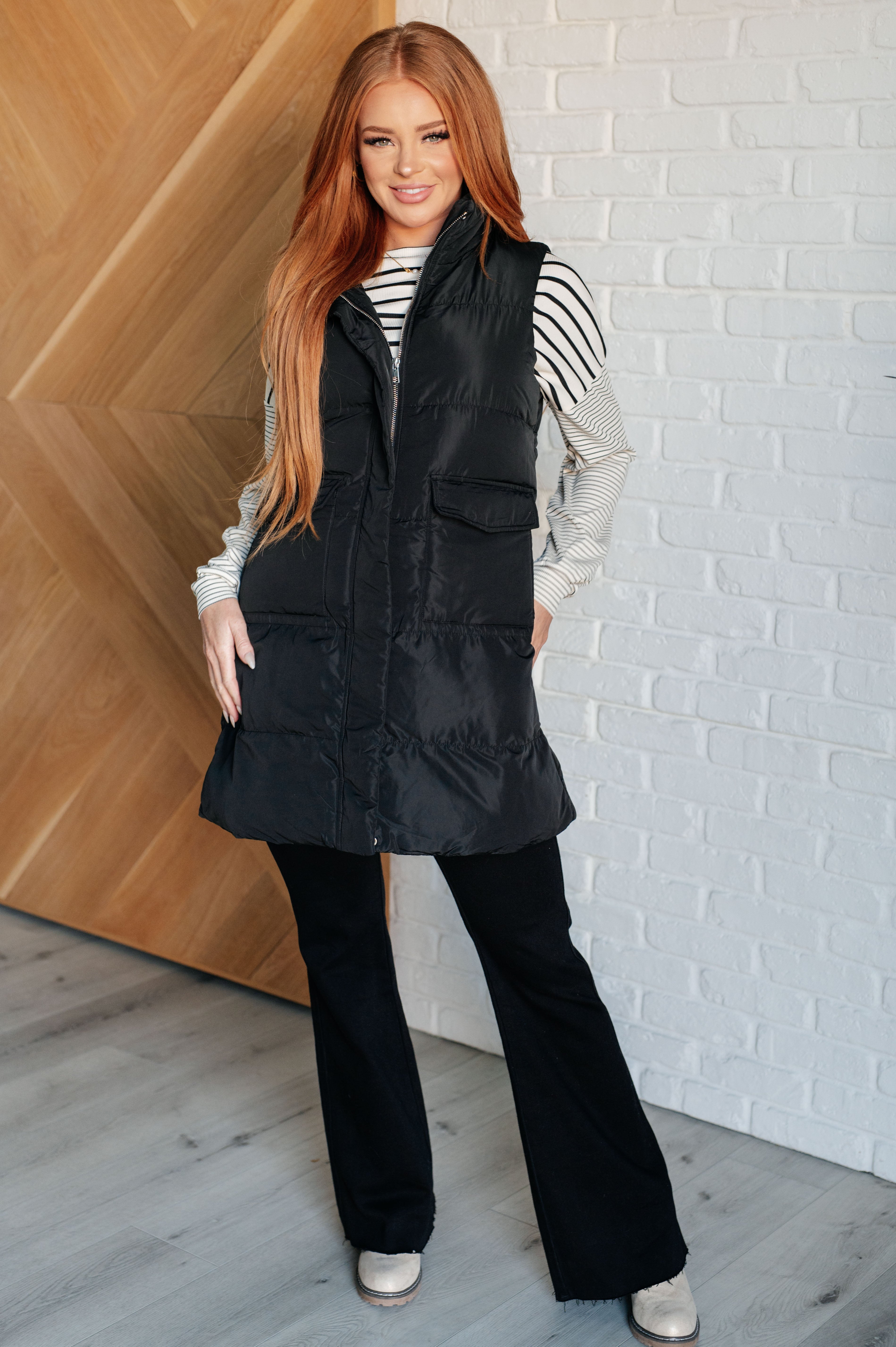 Cold and Calculated Longline Puffer Vest Layers Ave Shops- Tilden Co.