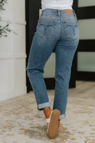 Colette Mid Rise Boyfriend Classic Cuffed Womens Ave Shops- Tilden Co.