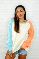 Color Me Confused Color Block Top Womens Ave Shops- Tilden Co.