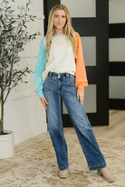 Color Me Confused Color Block Top Womens Ave Shops- Tilden Co.