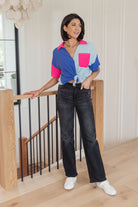 Color Me Cool Color Block Top Tops Ave Shops- Tilden Co.