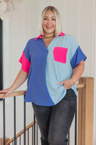 Color Me Cool Color Block Top Tops Ave Shops- Tilden Co.