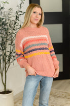 Color Me Cute Fuzzy Knit Pullover Womens Ave Shops- Tilden Co.
